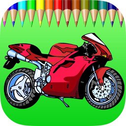 Fun Paint-Motobike